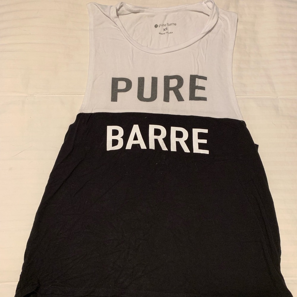 pure barre color block tank top XS